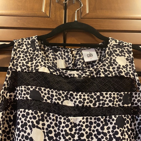 CAbi blue and white polkadot tank Jot Top - Picture 6 of 11